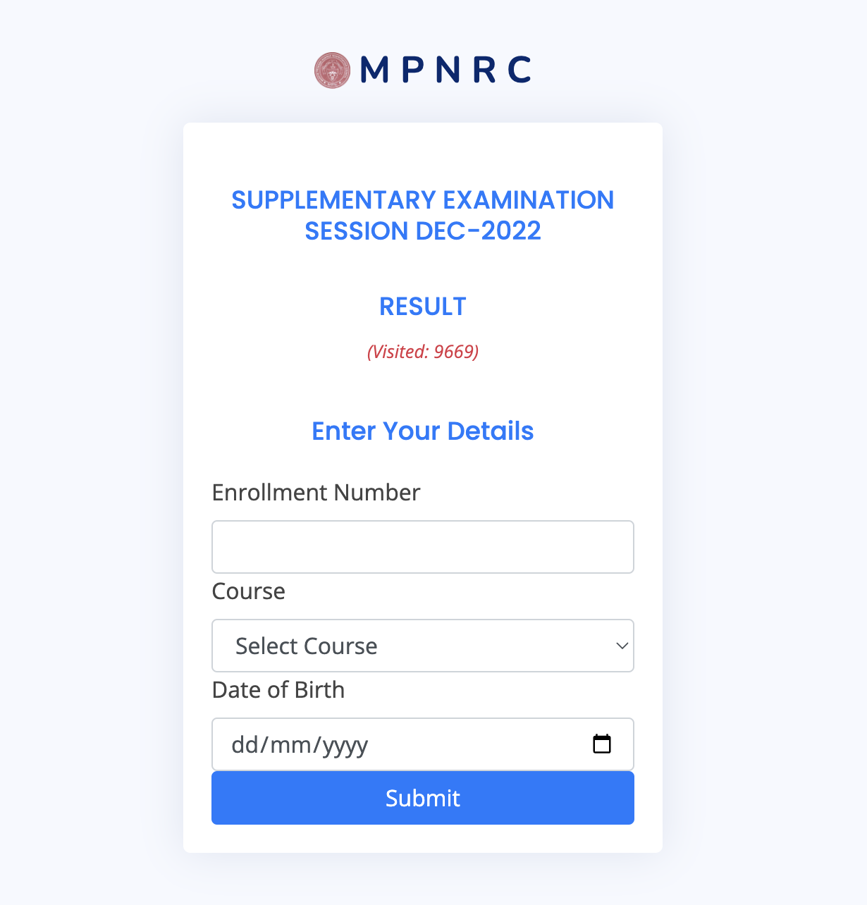Mpnrc gnm result 2025 check 1st 2nd 3rd year nursing merit list mpnrc